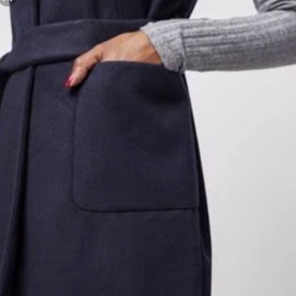 Topshop Jackets & Blazers - Topshop navy sleeveless vest